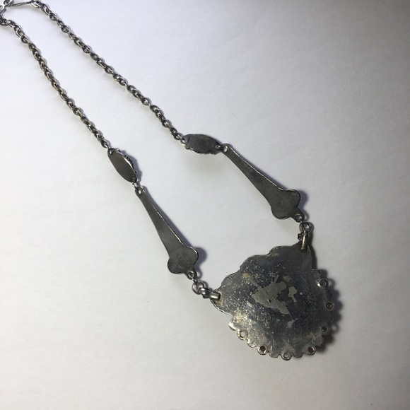 SOLD!-Antique amethyst and garnet necklace-dramatic - Picture 5 of 6